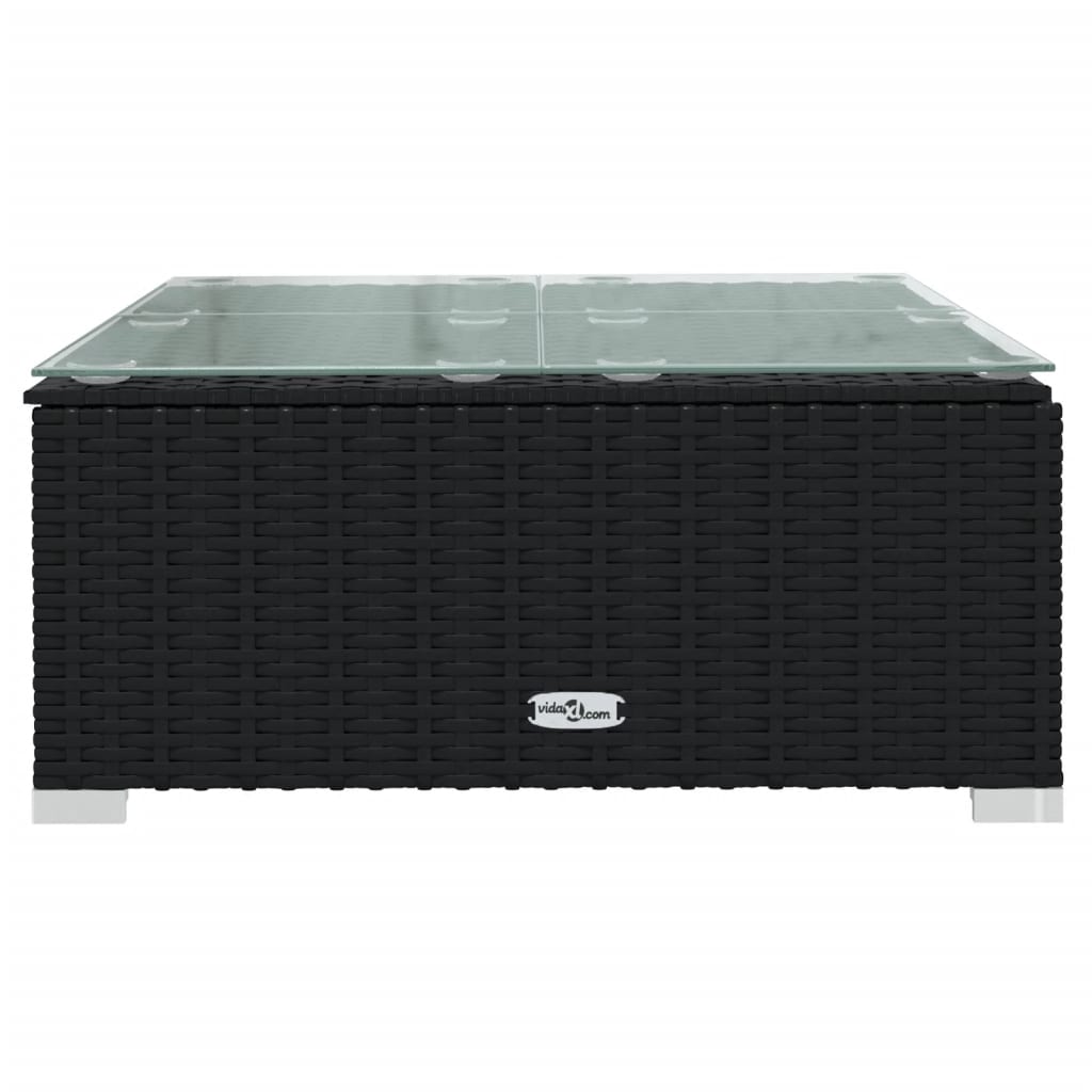 Vidaxl Set De Muebles De Jardín 3 Pzas Y Cojines Ratán Sintético Negro_5