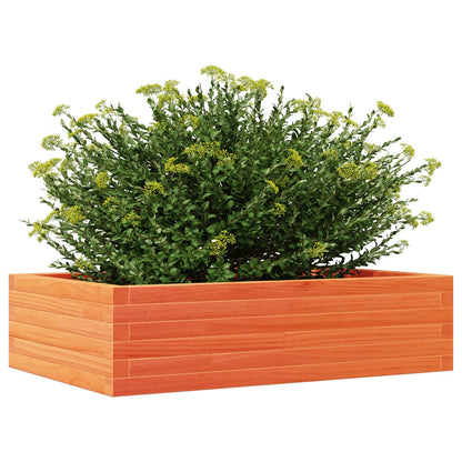 Jardinera Madera Maciza De Pino Marrón Cera 90x60x23 Cm_3