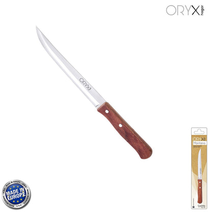 Cuchillo Montana Cocina Hoja Acero Inoxidable 15 Cm. Mango Madera_0