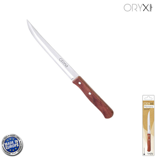 Cuchillo Montana Cocina Hoja Acero Inoxidable 15 Cm. Mango Madera_0