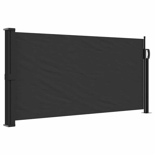 Vidaxl Toldo Lateral Retráctil Negro 100x500 Cm_0