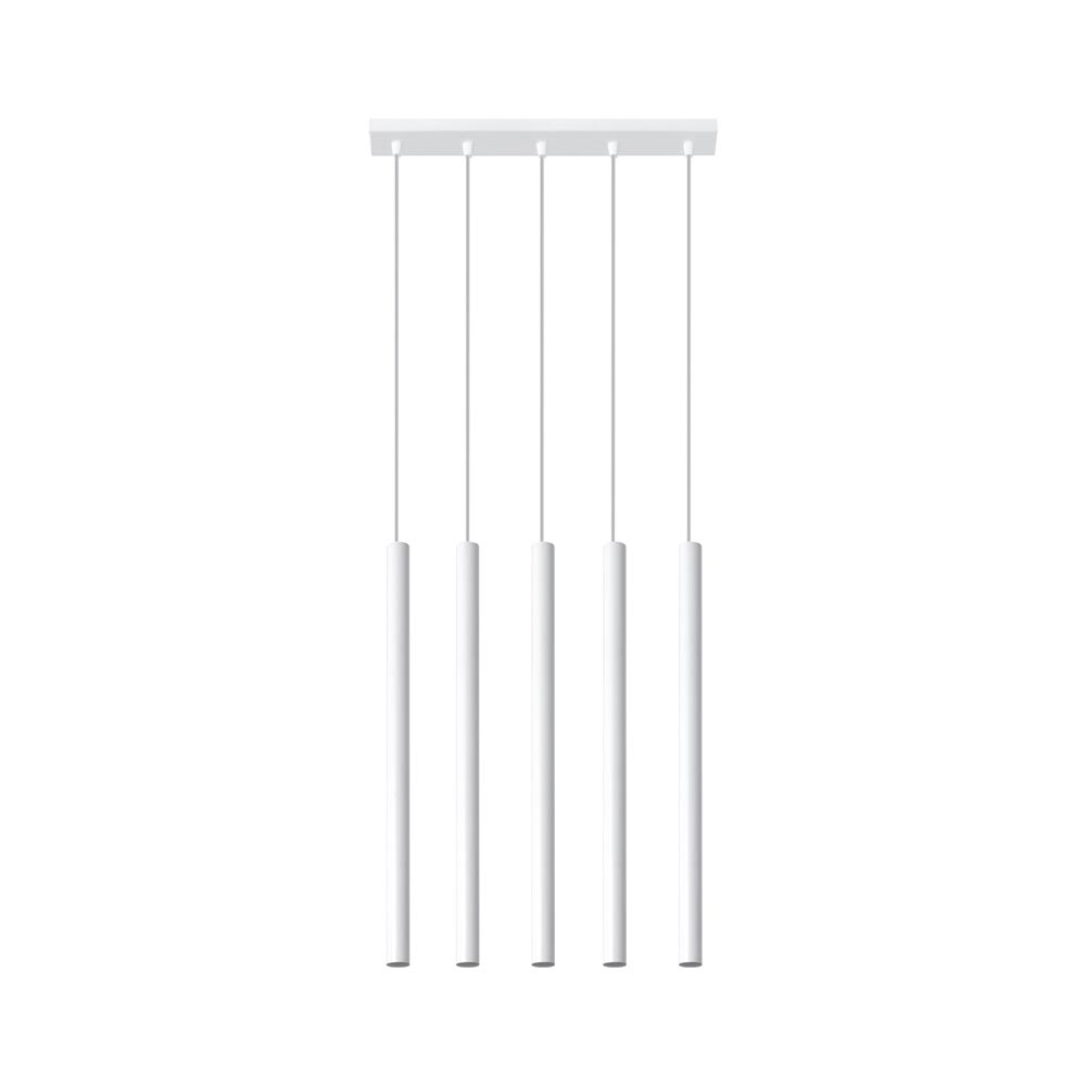 Lámpara De Techo Pastelo 5 Blanca, G9_1
