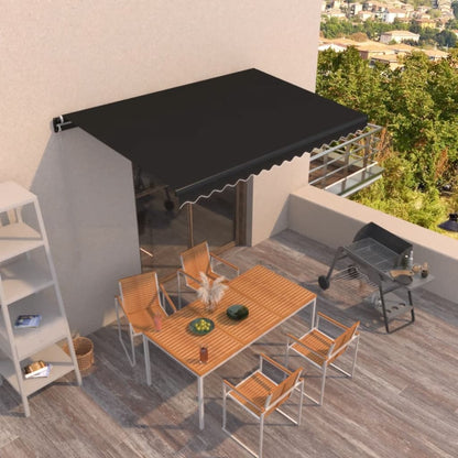 Toldo Retráctil Manual Gris Antracita 450x350 Cm_1