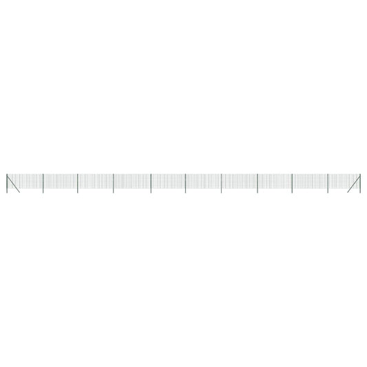 Cerca De Alambre De Acero Galvanizado Verde 1,1x25 M / Vetonek_0