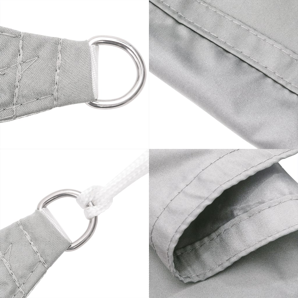 Toldo De Vela Poliéster Oxford 100% Gris Claro 8x5 M_4