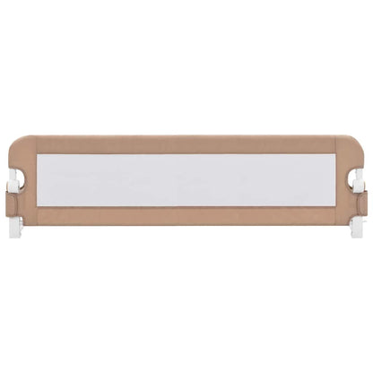 Vidaxl Barandilla De Seguridad Cama De Niño Poliéster Taupe 150x42 Cm_2