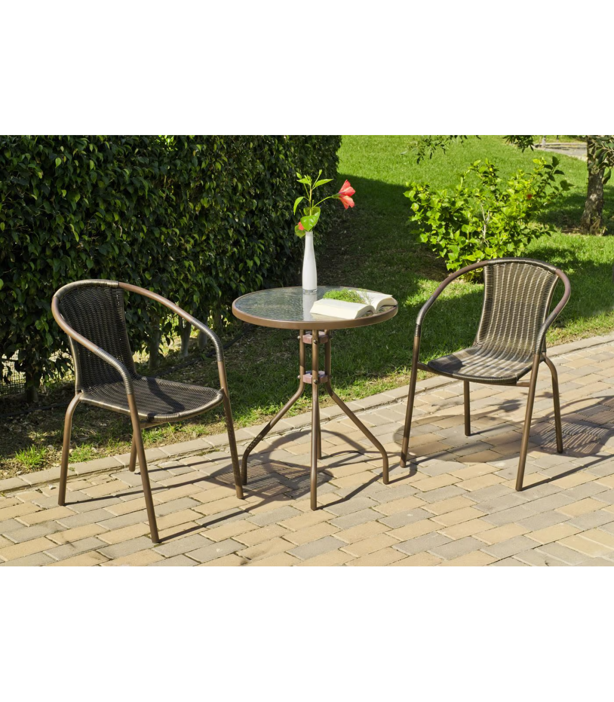 Pack 4 Sillones Terraza Jardín Brasil-3 Acero 78 Cm(alto) 55 Cm(ancho)64 Cm(fondo)_4