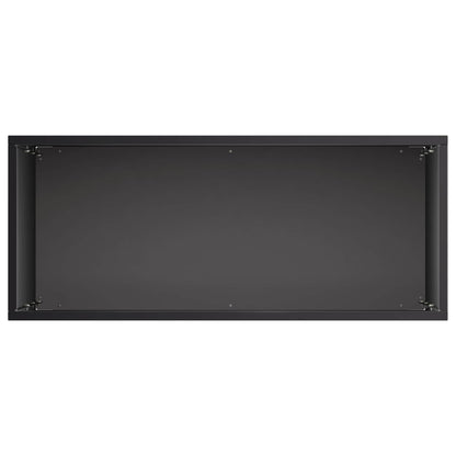 Macetero De Jardín Negro 40 X 20 X 75 Cm Acero Laminado En Frío_3