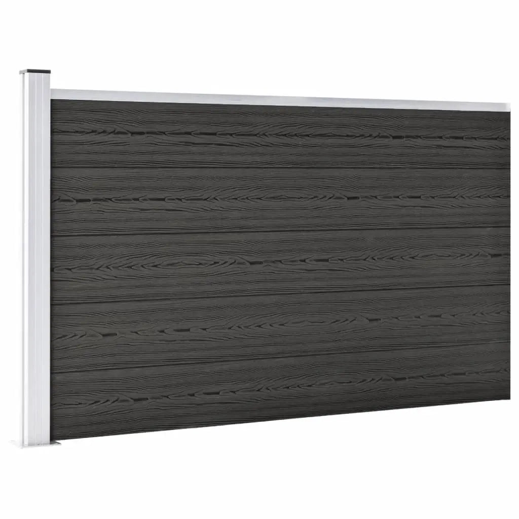 Valla De Jardín De Wpc Gris 175x105 Cm / Vetonek_1