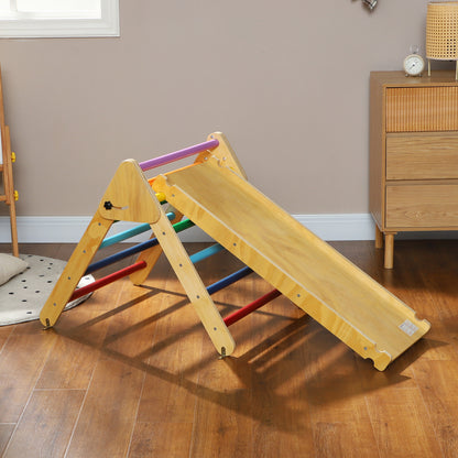 Aiyaplay Triángulo De Escalada De Madera 3 En 1 147x64,5x63 Cm Multicolor_1