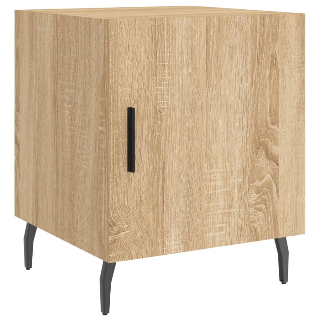 Mesitas Noche 2 Uds Madera Ingeniería Roble Sonoma 40x40x50 Cm_4