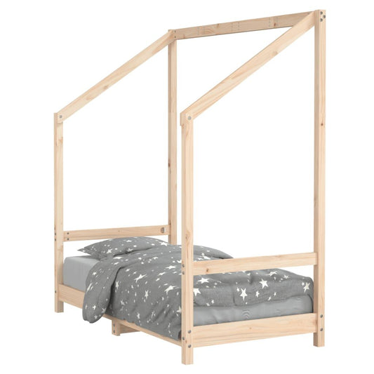Vidaxl Estructura De Cama Para Niños Madera Maciza De Pino 70x140 Cm_0