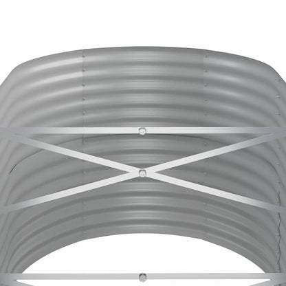 Jardinera Arriate Acero Galvanizado Marrón 440x80x68 Cm_4