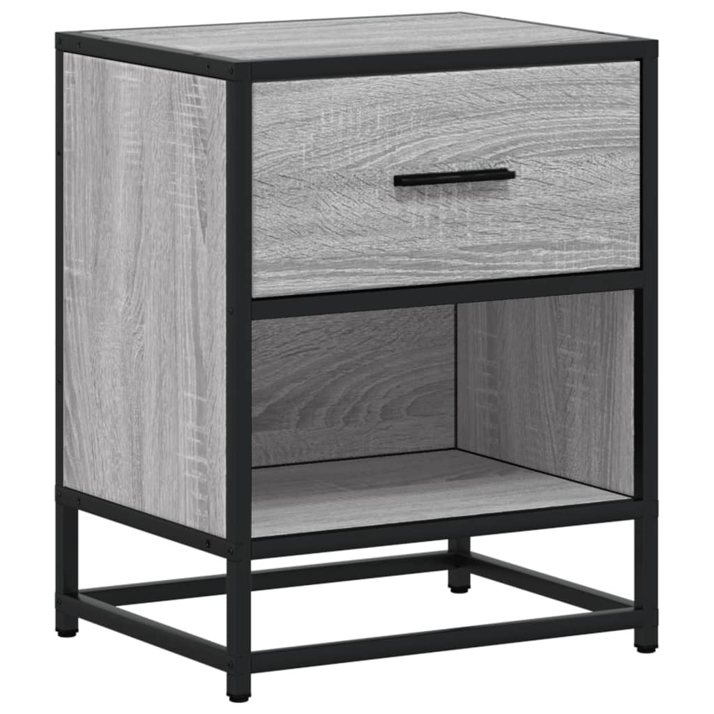 Mesitas Noche 2 Uds Madera Ingeniería Gris Sonoma 40x31x50 Cm_4