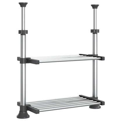 Vidaxl Estantería De Cocina Aluminio 50x25x(50-70) Cm_0