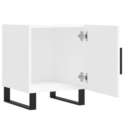Mesitas De Noche 2 Uds Madera De Ingeniería Blanco 40x40x50 Cm_3