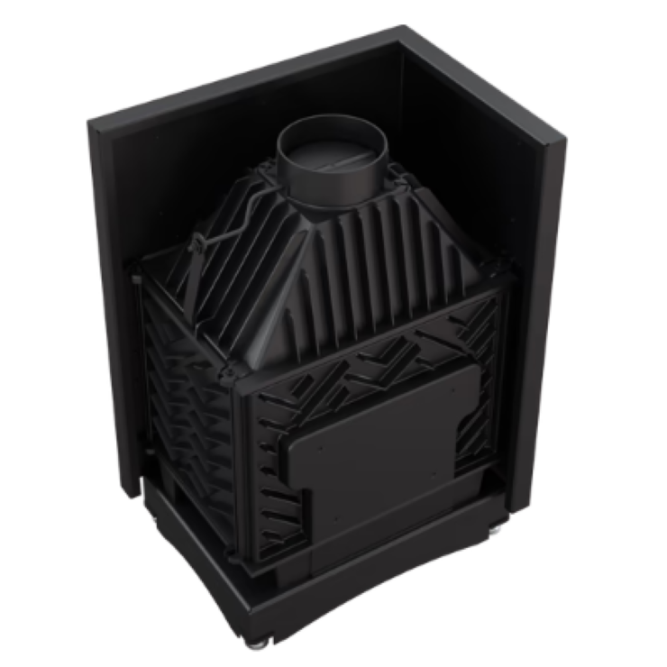 Bricosol Chimenea De Leña De Hierro Fundido Kratki Zuzia Eco Deco Derecha 12 Kw Ø 200_3