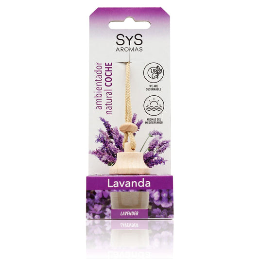 Ambientador Coche Lavanda SYS Aromas Style 7 ml | Aroma Floral y Agreste | Suave y Relajante_0