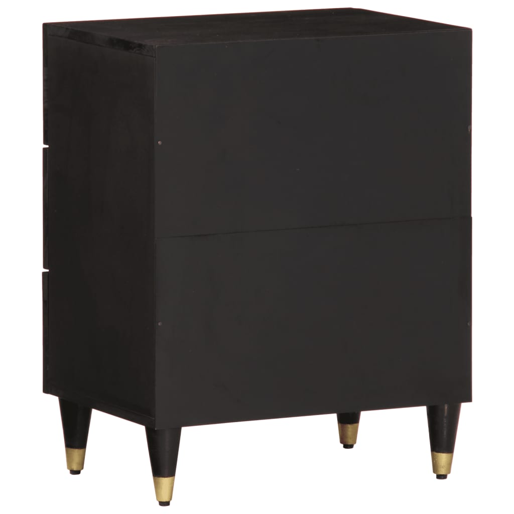 Mesita De Noche Madera Maciza De Mango 50x33x60 Cm_3