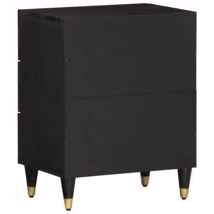 Mesita De Noche Madera Maciza De Mango 50x33x60 Cm_3