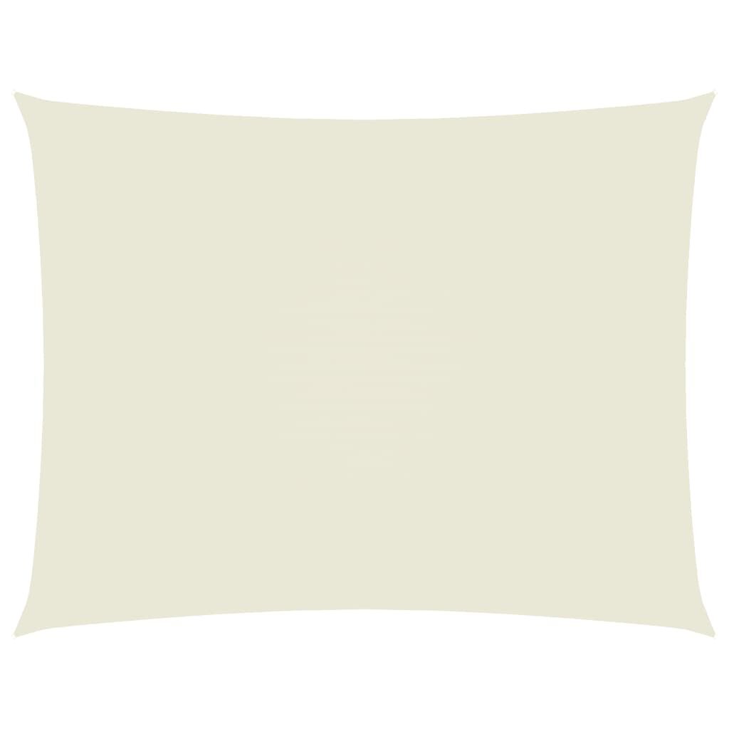 Vidaxl Toldo De Vela Rectangular Tela Oxford Color Crema 2,5x4 M_0