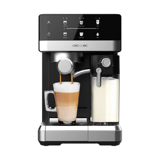 Cecotec Cafetera Express Semiautomática Táctil Con Depósito De Leche Power Espresso 20 Touch & Cream. 1350w, Sistema The_0