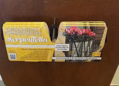 Soporte Anticaida Jardineras Serpentello Plus Blanco.