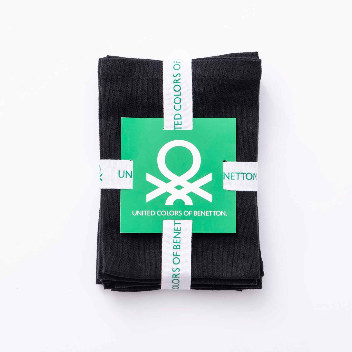 Set 4pzs Servilleta 40x40cm 100% Algodon 190gsm Negros Benetton