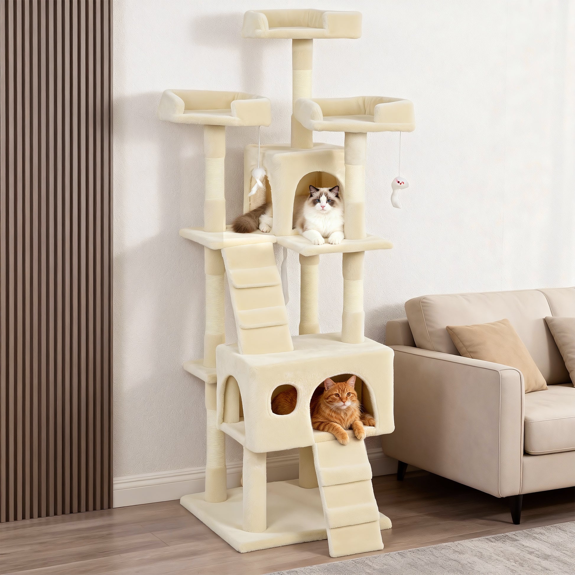 Pawhut Árbol Rascador Para Gatos_1