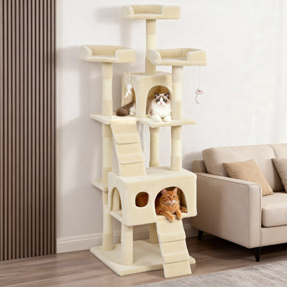 Pawhut Árbol Rascador Para Gatos_1
