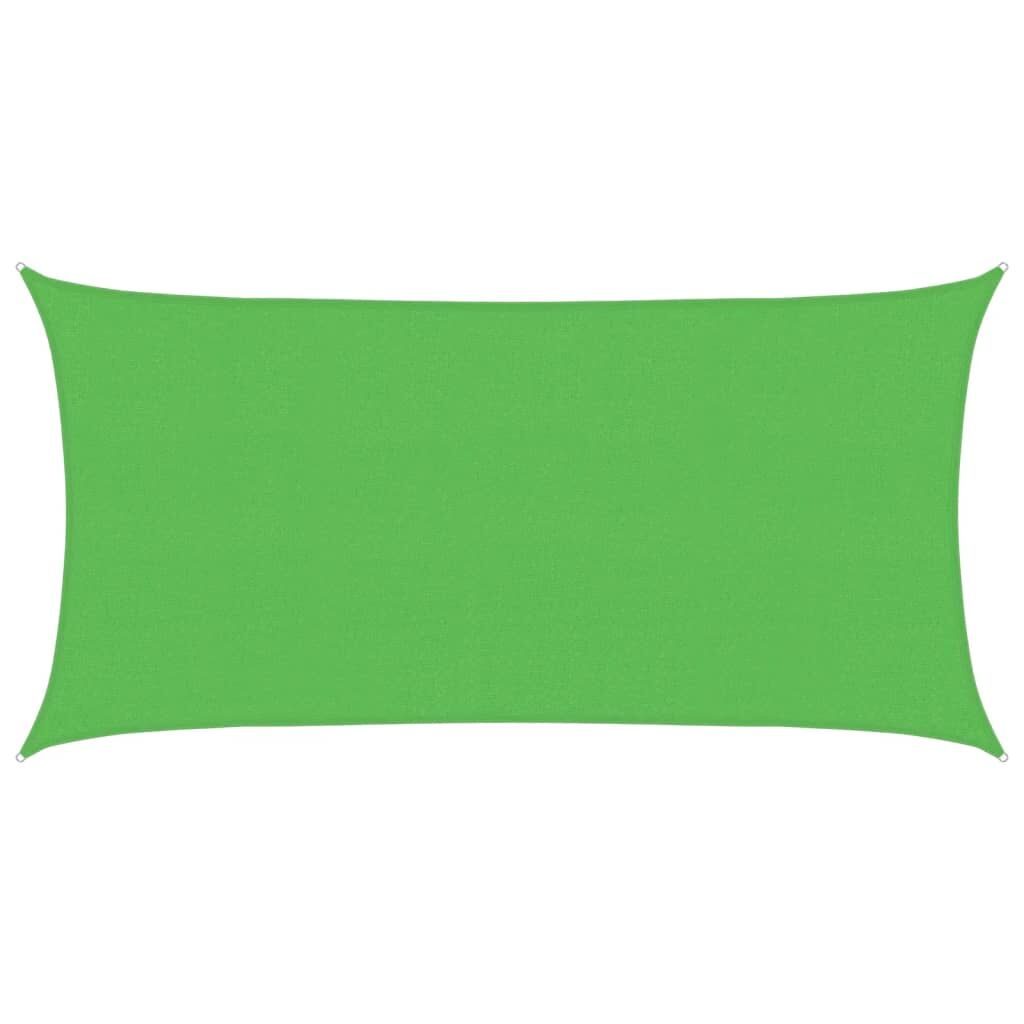 Vidaxl Toldo De Vela Hdpe Verde Claro 160 G/m² 2,5x4,5 M_0