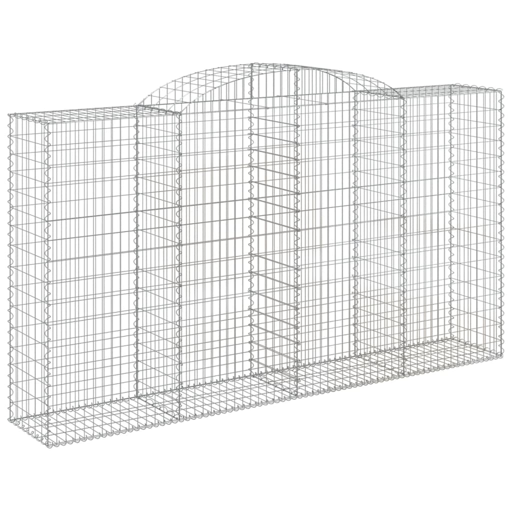 Cestas Gaviones 12 Uds Forma De Arco Hierro 300x50x160/180 Cm_2