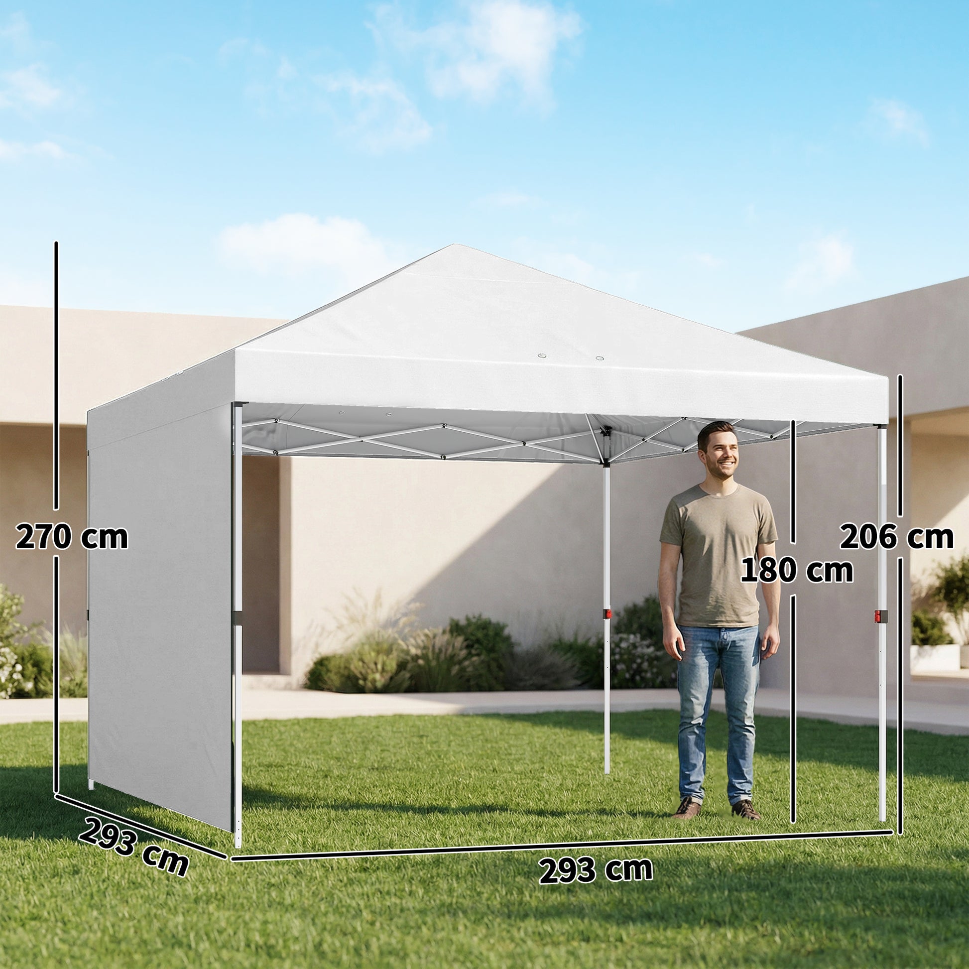 Outsunny Carpa Plegable 3x3 M_2
