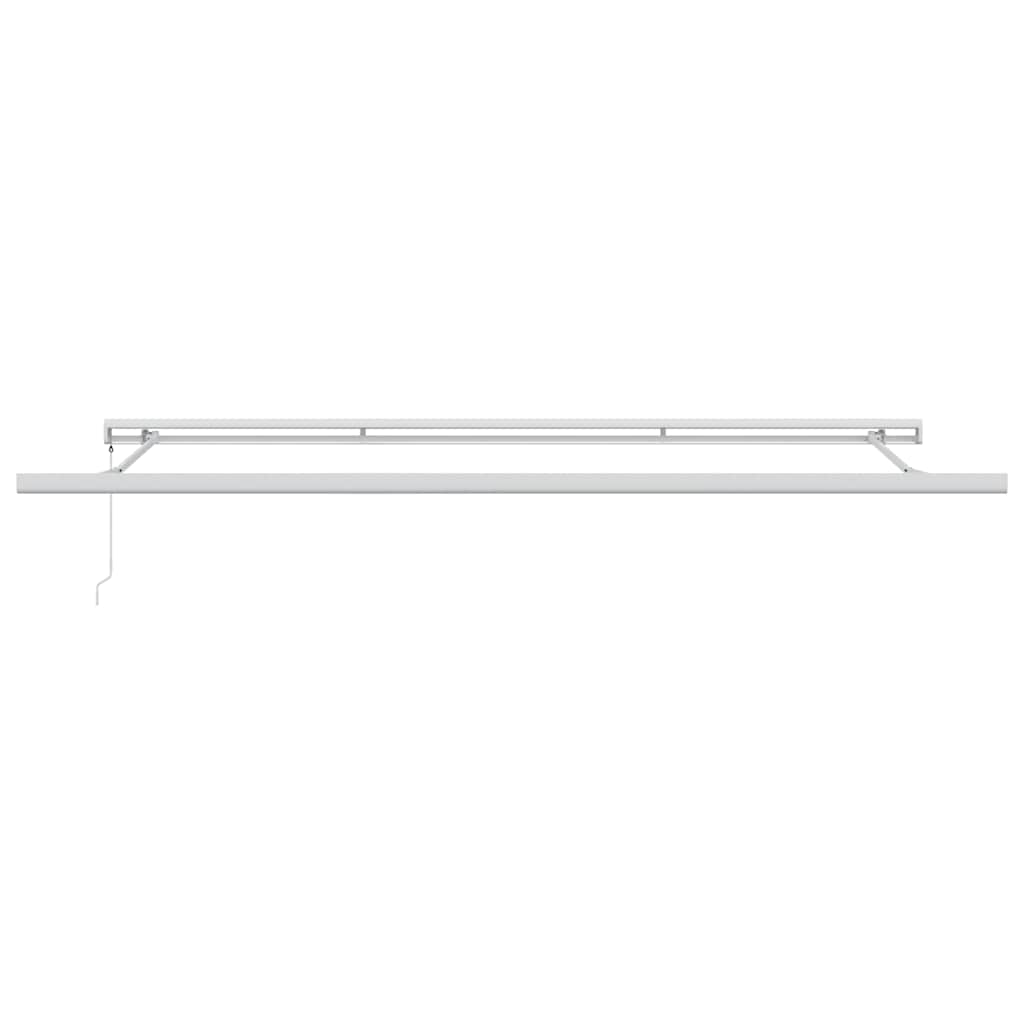 Toldo Retráctil Aluminio Y Tela Gris Antracita Y Blanco 5x3 M_5