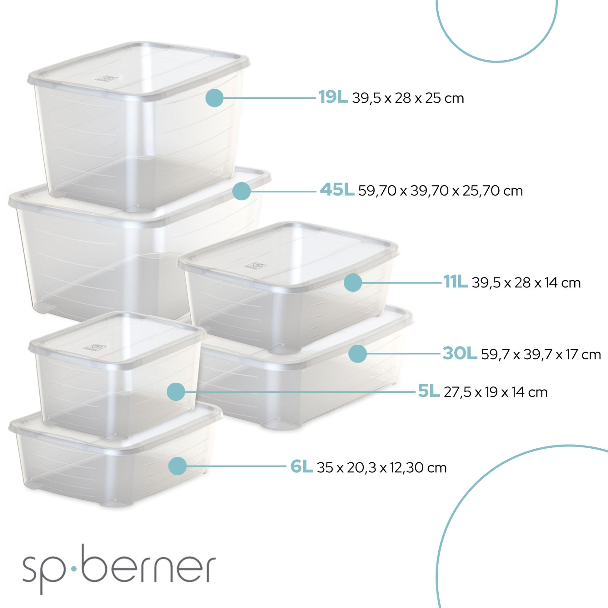 4x Caja De Plástico Con Tapa Life Story 6l_2