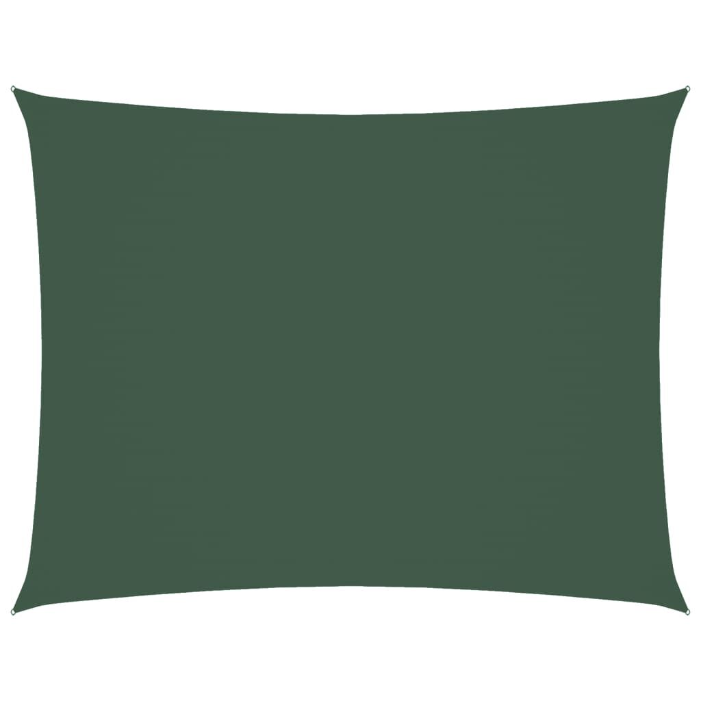 Vidaxl Toldo De Vela Rectangular Tela Oxford Verde Oscuro 3x6 M_0