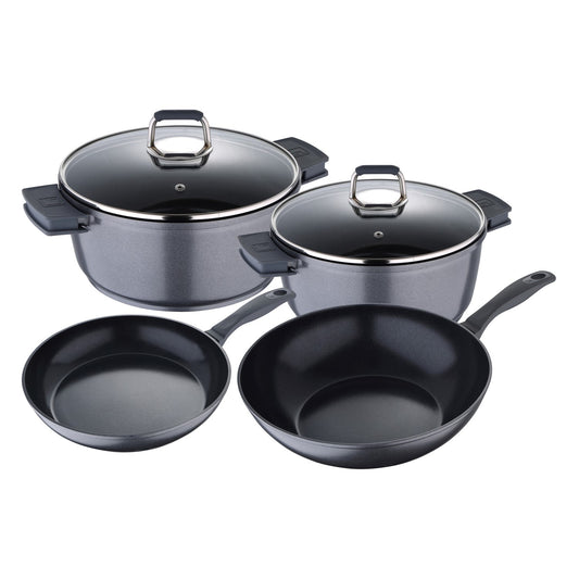 Set 6pc Batería De Cocina Aluminio, Inducción, Titan_0