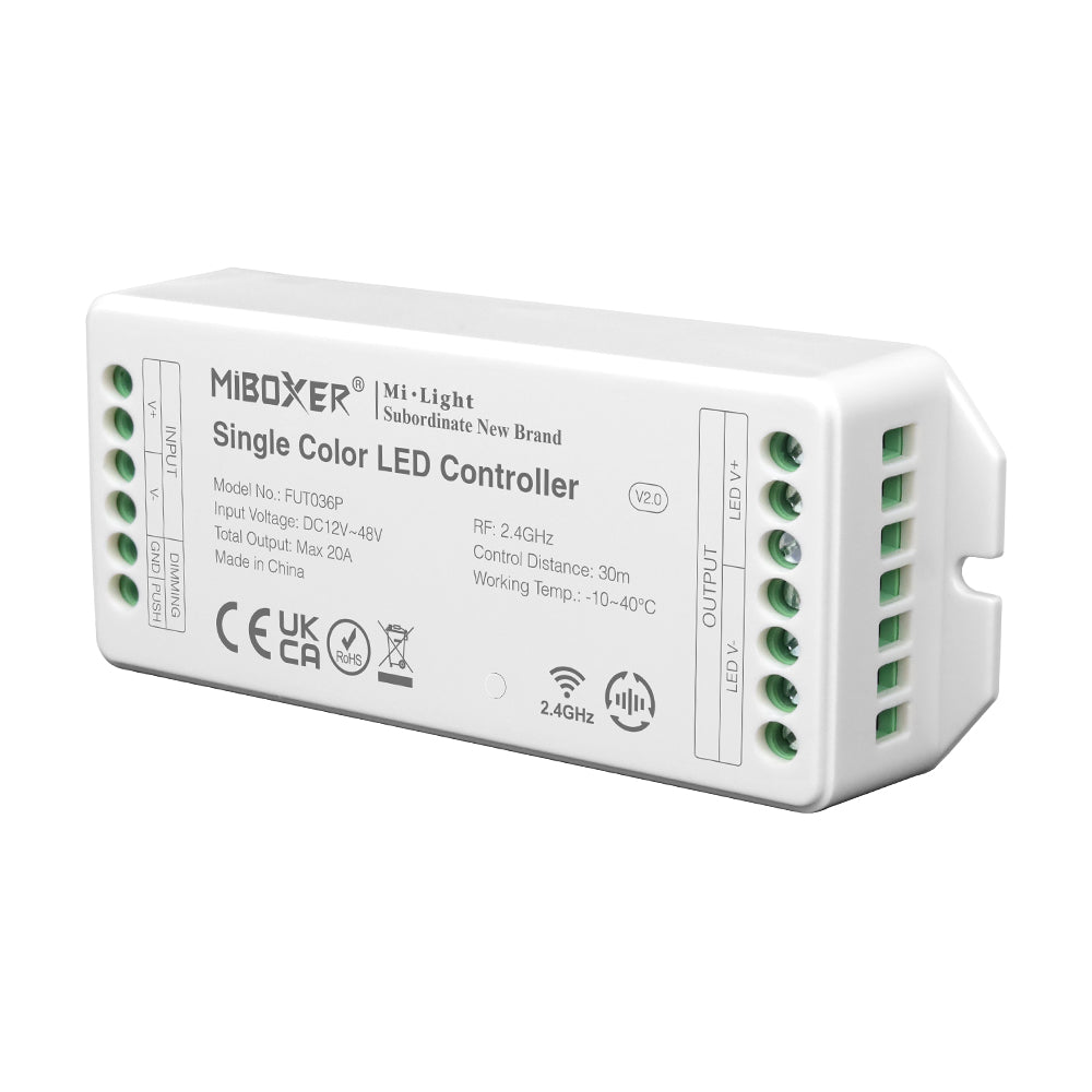 Controlador 2.4g Rf, Dc12-48v, 20a, Monocolor_2