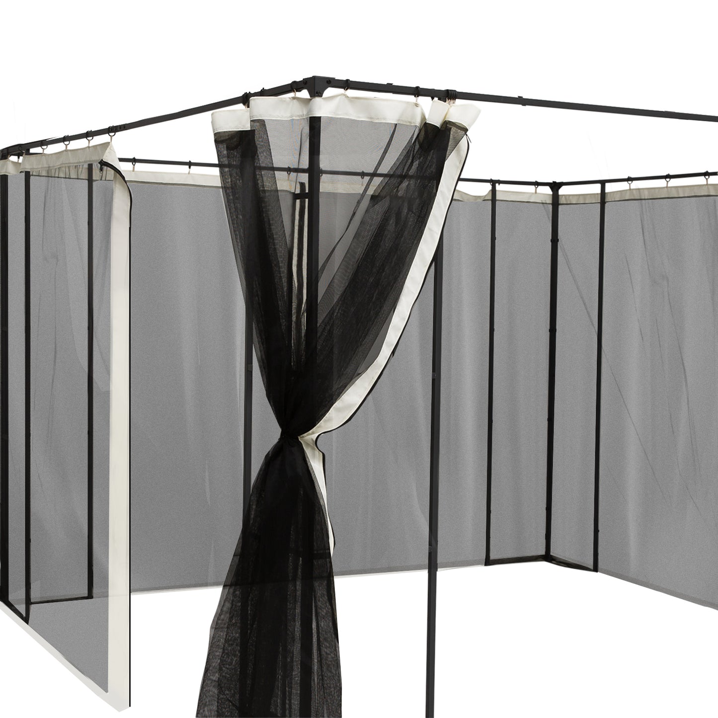 Outsunny 4 Paneles Laterales 352x207 Cm Para Carpa De Jardín Mosquitera_3