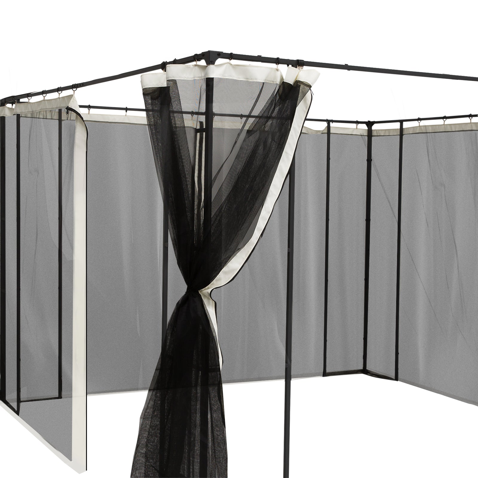 Outsunny 4 Paneles Laterales 352x207 Cm Para Carpa De Jardín Mosquitera_3