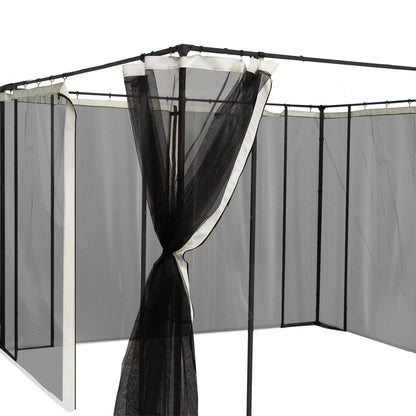 Outsunny 4 Paneles Laterales 352x207 Cm Para Carpa De Jardín Mosquitera_3