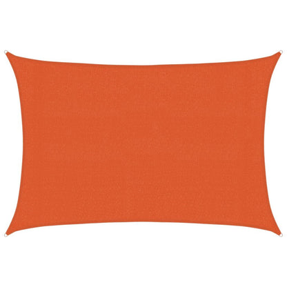 Vidaxl Toldo De Vela Rectangular Hdpe Naranja 160 G/m² 3x5 M_0