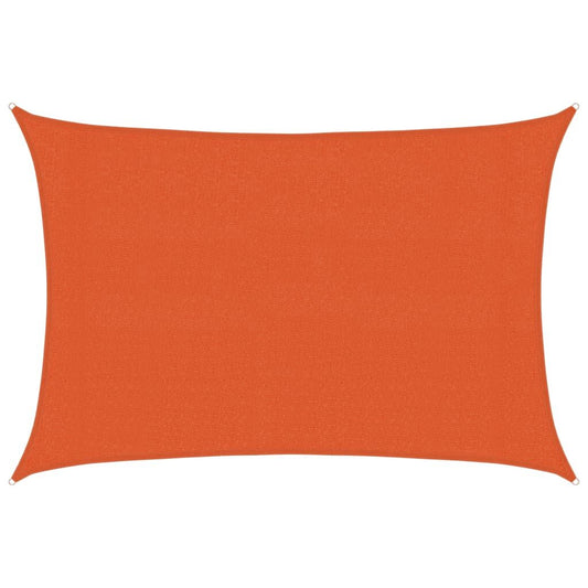Vidaxl Toldo De Vela Rectangular Hdpe Naranja 160 G/m² 3x5 M_0