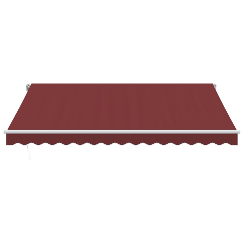 Toldo Retráctil Automático Con Luces Led Burdeos 400x350 Cm_3