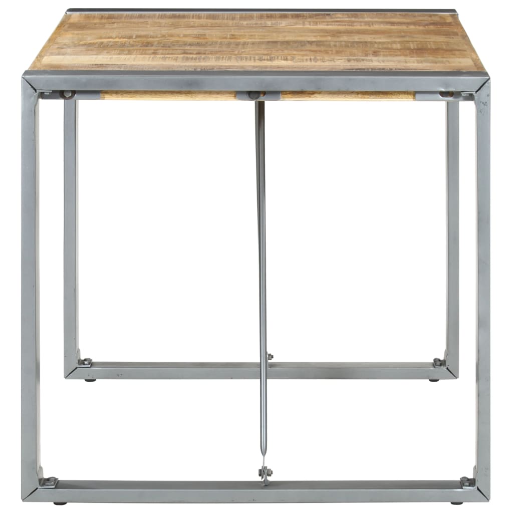 Mesa De Comedor Madera De Mango Rugosa 80x80x75 Cm_1