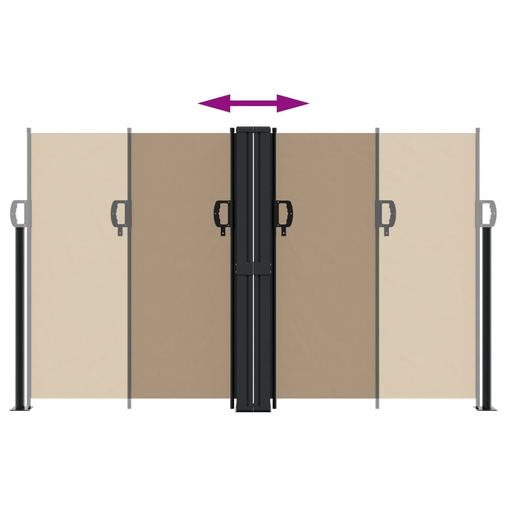 Vidaxl Toldo Lateral Retráctil Gris Taupe 140x1200 Cm_4