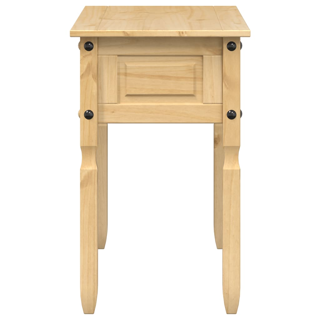 Mesa Consola Corona Madera Maciza De Pino 115x46x73 Cm_3