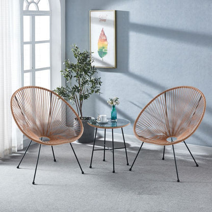 Pack 2 Sillones Jone Metal, Marrón, 80 X 85 X 71_3