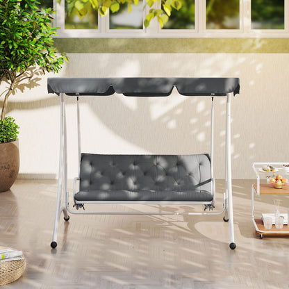 Outsunny Cojín Para Banco 3 Plazas Con Respaldo 150x98x8 Cm Para Jardín Terraza_4
