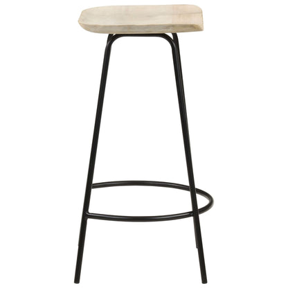 Taburetes De Cocina 4 Unidades Madera Maciza De Mango_2